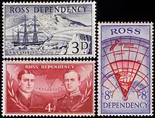 Image 14Ross Dependency 1957 issue (3 of 4 stamps)