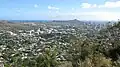 University of Hawaii at Manoa and Diamond Head from Round Top Drive