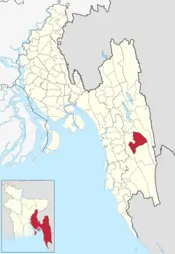 Location of Rowangchhari