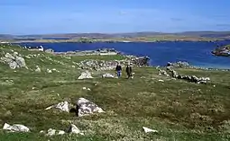 View east towards Papa from Oxna