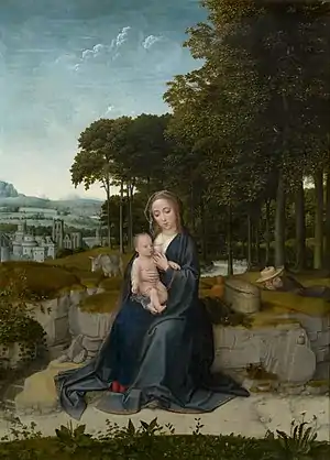 Rest on the Flight into Egypt, Gerard David, 16th century, Royal Museum of Fine Arts Antwerp