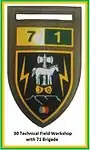 SADF 7 Division 71 Brigade 30 Technical Field Workshop Flash