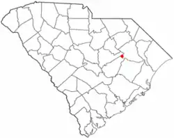 Location of Atlanta in South Carolina
