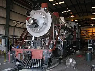 No. 630 being restored to operating condition in late 2010.