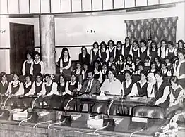 Image 18Saddam Hussein promoting women's education in the 1970s (from History of Iraq)