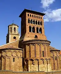Blind arches on the Church of San Tirso in Sahagún,  León, Spain