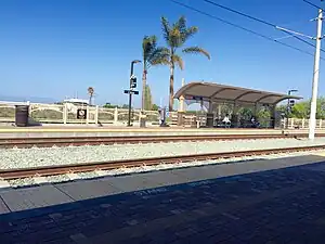The platforms at Bayfront/E Street station