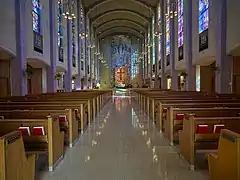 View up the nave toward the sanctuary
