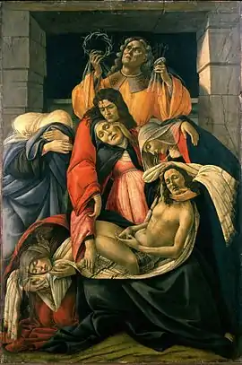 Lamentation over the Dead Christ, c. 1490-95, 107 × 71&nbsp;cm, Museo Poldi Pezzoli, Milan