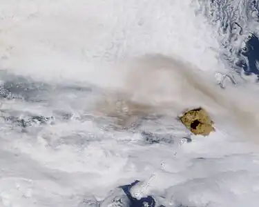 Sarychev Peak, June 15, 2009, 1:45&nbsp;p.m.