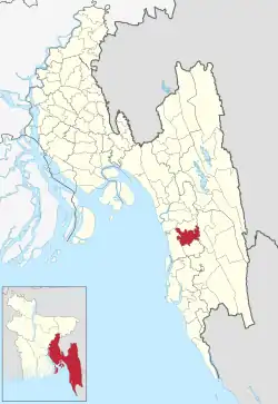 Location of Satkania