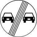 End of overtaking prohibition