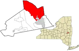 Location in Schenectady County and the state of New York.