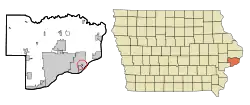 Location of Panorama Park, Iowa