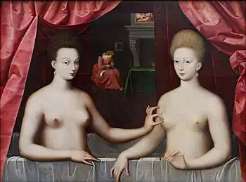 Gabrielle d'Estrées and one of her sisters