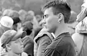 Image 57Young man in 1995, sporting a short undercut hairstyle. (from 1990s in fashion)