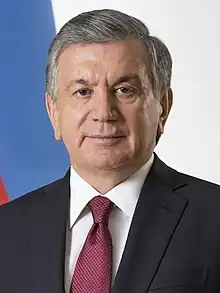 &nbsp;Republic of UzbekistanShavkat MirziyoyevPresident of Uzbekistan