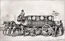 Image 244George Shillibeer's first London omnibus, 1829 (from Horsebus)