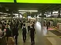 The JR Yamanote line platforms, 2020