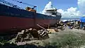 The m/v Eva Jocelyn washed ashore by Typhoon Haiyan in 2013