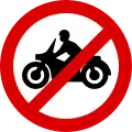 No motorcycles