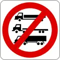 No vehicles with 3 axles or more