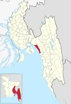 Location of Sitakunda
