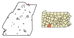 Location of Paint in Somerset County, Pennsylvania.