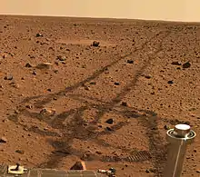 Image 23Surface of Mars by the Spirit rover (2004) (from Space exploration)