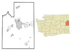 Location of Waverly, Washington
