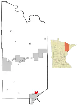 Location within Saint Louis County