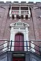 Door and balcony of the Haarlem City Hall, designed by Salomon de Bray in 1630