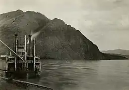 Steamer Hannah at Eagle landing, circa 1900