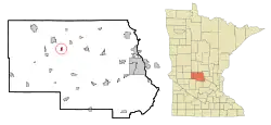 Location of New Munichwithin Stearns County, Minnesota