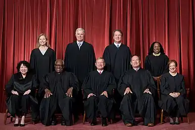 Image 7Justices of the Supreme Court of the United States as of October 2020