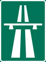 Sign used denote the start of an Autoroute
