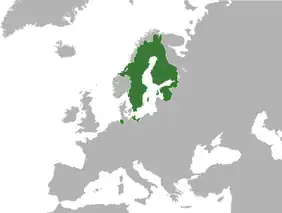 Map of the Swedish Empire
