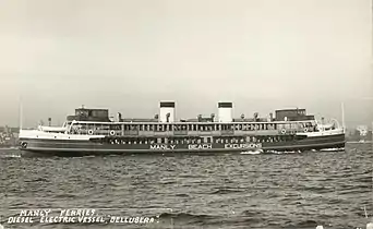 Post diesel-electric conversion and prior to fire, 1936