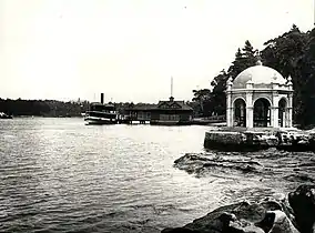 At Riverview College wharf, 1915