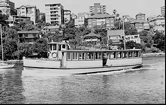 Regalia entering Mosman Bay, circa 1980s