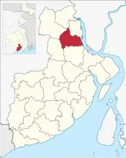 Location of Tamluk