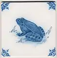 Image 8Old Dutch tile from Friesland (from Frogs in culture)