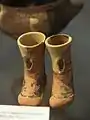Terracotta boots of a wooden statue, Grotta on Naxos, 9th to 8 century BC