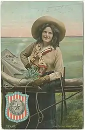 Image 12The "Lone Star" Belle, postcard, around 1908. (from Culture of Texas)