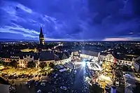 The Small Square of Sibiu, during Feeric Fashion Week closing gala - 2016.