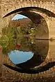 Close up of an arch of the Wye bridge