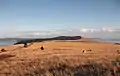 The redoubt had a commanding view of San Juan Island's southern tip and the water approaches to the prairie from Griffin bay (left) and the Strait of Juan de Fuca