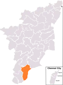 Map of Thoothukkudi Lok Sabha Constituency