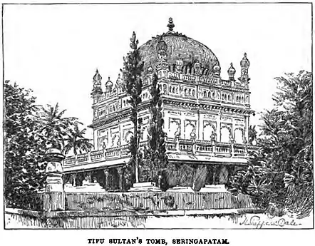 Tipu Sultan's Tomb, Seringapatam (Caine, 1891, p.&nbsp;519).