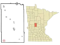 Location of West Union, Minnesota